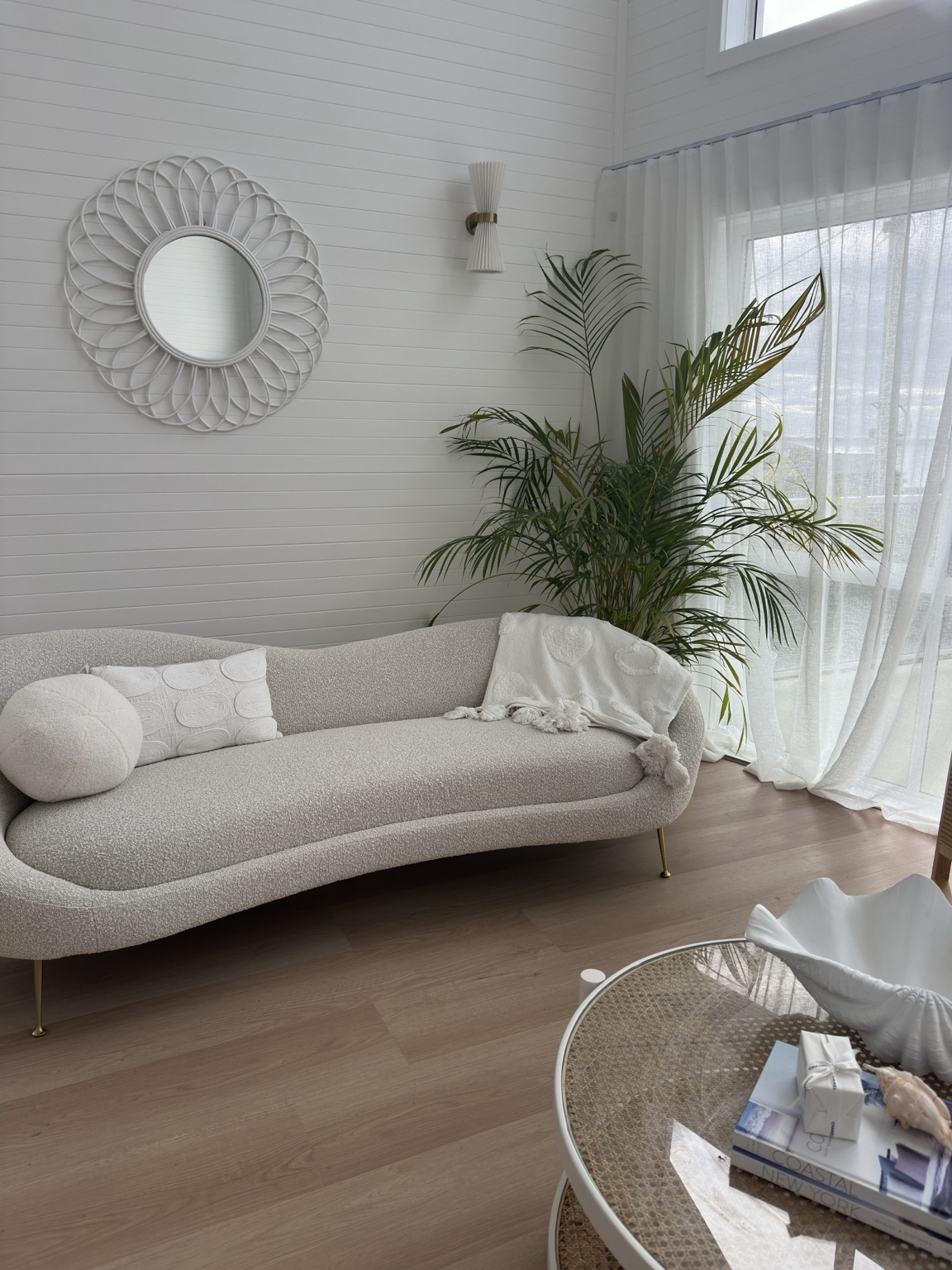 Crisp white interior painting completed by Boujee Brush-Worx